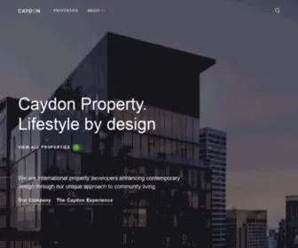 Caydon.com.au(Off Plan Apartments Melbourne CBD) Screenshot