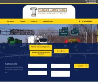 Cayias.com(Charles James Cayias Insurance) Screenshot