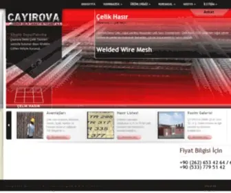 Cayirovademircelik.com(ÇAYIROVA DEMİR ÇELİK A.Ş) Screenshot