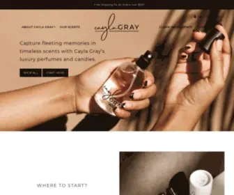 Caylagray.com(Cayla Gray Luxury Perfumes and Candles) Screenshot