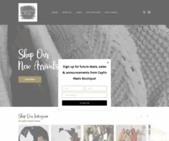 Caylinmaesboutique.com(Caylin Mae's Boutique) Screenshot