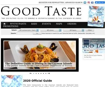 Caymangoodtaste.com(Grand Cayman restaurants guide) Screenshot