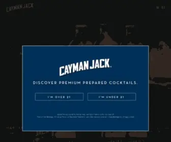 Caymanjack.com(Hand-crafted by us. Hand-opened by you. Cayman Jack) Screenshot