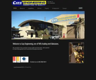 Cays.com.au(Cays Engineering) Screenshot