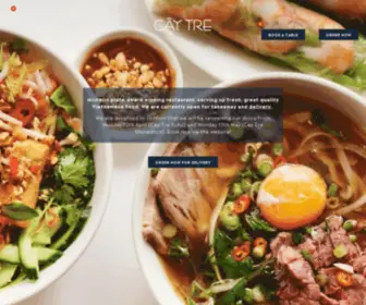 Caytrerestaurant.co.uk(Healthy Vietnamese Food Delivery) Screenshot