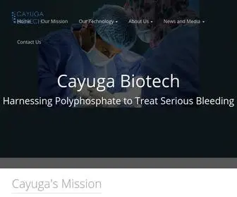 Cayugabiotech.com(Cayuga Biotech) Screenshot