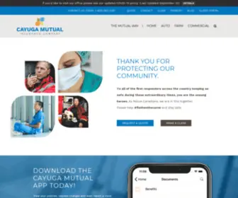Cayugamutual.com(Cayuga Mutual Insurance) Screenshot