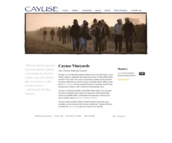 Cayusevineyards.com(Cayuse Vineyards) Screenshot