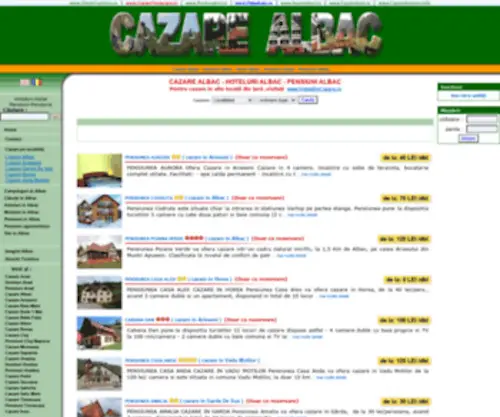 Cazarealbac.ro(CAZARE Albac) Screenshot