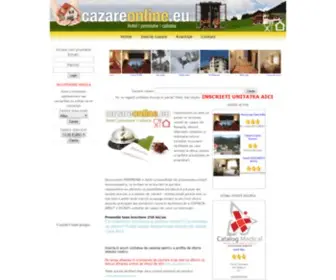 Cazareonline.eu(Portal cu untitati de cazare din Romania) Screenshot