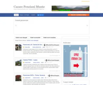 Cazarepensiunimunte.ro(Cazare Pensiuni Munte) Screenshot