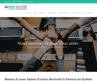 Cazasolution.com(Maison à Louer Montréal Québec) Screenshot