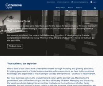Cazenovecapital.com(Wealth management in the UK and Channel Islands) Screenshot