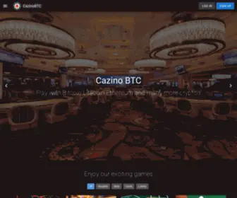 Cazinobtc.com Screenshot