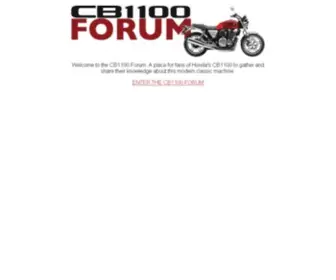 CB1100Forum.com(Honda CB1100 Forum) Screenshot