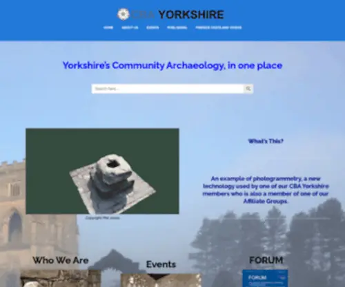 Cba-Yorkshire.org.uk(Council for British Archaeology Yorkshire) Screenshot