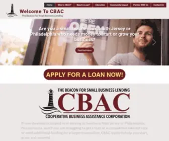 Cbaclenders.com(Micro & Small Business Loans) Screenshot