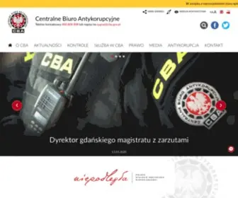 Cba.gov.pl(CENTRALNE BIURO ANTYKORUPCYJNE) Screenshot