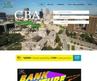 Cbaofga.com(Community Bankers Association of Georgia) Screenshot