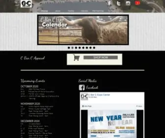 Cbarcexpo.com(C Bar C Expo Center) Screenshot