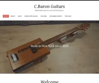 Cbaronguitars.com(Handcrafted cigar box and solid body guitars) Screenshot