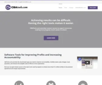 Cbatools.com(Software tools for improving profits and increasing accountability) Screenshot