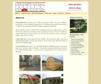 Cbbarns.com(Custom Built Barns) Screenshot