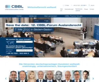 CBBL-Lawyers.de(CBBL: Ihre deutschsprachigen Rechtsanwälte für Wirtschaftsrecht im Ausland) Screenshot