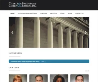 CBC-Law.com(Charlson Bredehoft Cohen & Brown) Screenshot