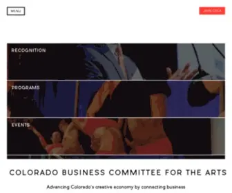 Cbca.org(Advancing Colorado's creative economy by connecting business and the arts) Screenshot