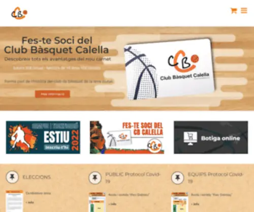 Cbcalella.com(CB Calella) Screenshot