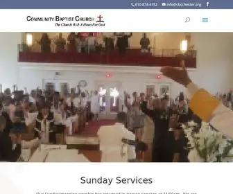 CBCchester.org(Community Baptist Church) Screenshot