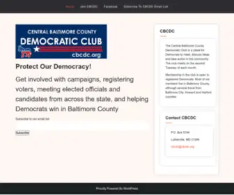 CBCDC.org(Central Baltimore County Democratic Club) Screenshot