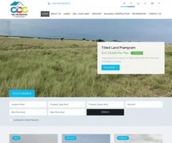 CBCghanaltd.com(Lands, Real Estate Brokers & Developers) Screenshot