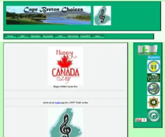 CBchoices.com(Cape Breton Musical Choices) Screenshot