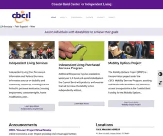 Cbcil.org(Coastal Bend Center for Independent Living) Screenshot