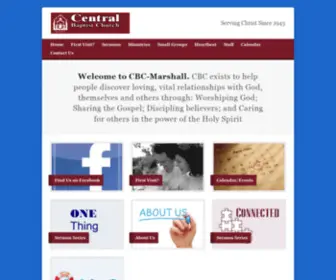 CBcmarshall.org(Central Baptist Church) Screenshot