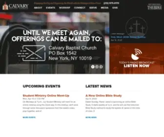 CBCNYC.org(Calvary Baptist Church) Screenshot