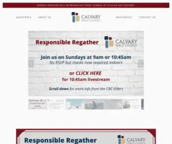 Cbcohio.org(Our mission at Calvary Bible Church) Screenshot