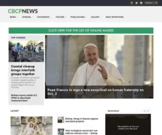 CBCpnews.com(CBCP News Servce) Screenshot