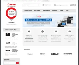 CBCslovakia.sk(Canon Business Center) Screenshot
