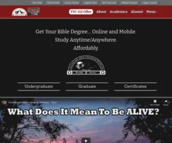 CBcsonline.org(Chesapeake Bible College) Screenshot