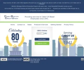 Cbcu.com(Cabot Boston Credit Union) Screenshot