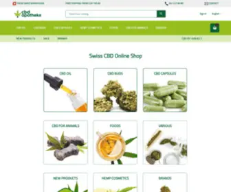 CBD-Apotheke.ch(Schweizer Online CBD Apotheke) Screenshot