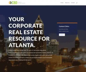 CBD-RE.com(Representing buyers and sellers of commercial real estate in metro Atlanta) Screenshot