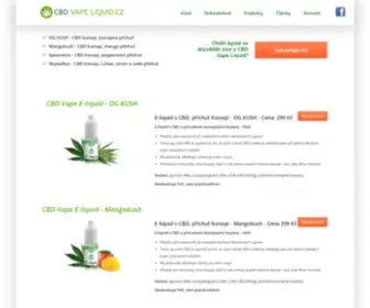 CBD-Vape-Liquid.cz(CBD Vape Liquid) Screenshot