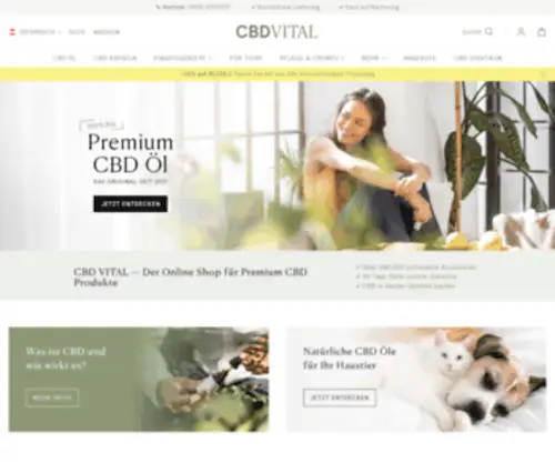 CBD-Vital.at(CBD VITAL Online Shop) Screenshot