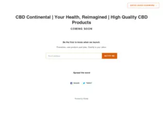 CBdcontinental.com(CBD Oil) Screenshot