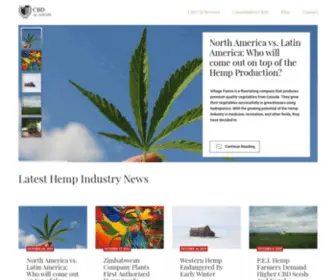 Cbdacademy.org(CBD Academy Hemp Industry News and Education) Screenshot