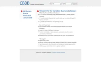 CBDB.ca(Canadian Business Database) Screenshot